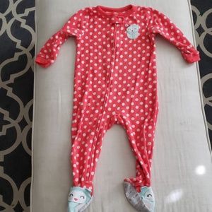 Carter's fleece 🦉owl🦉footie pajamas